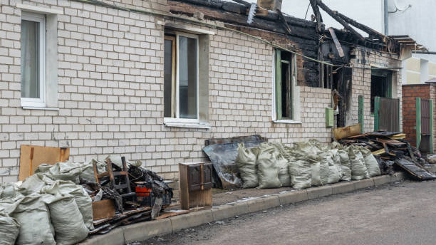 Professional Fire Damage Removal technician working in Brunswick, MD